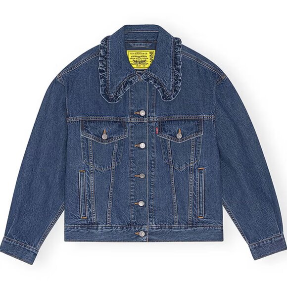 New! Levi's x GANNI Denim 90s Trucker Jacket Size 2X Limited Edition